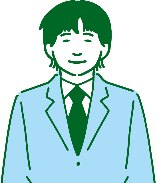 代表取締役社長 鈴木 達也のイラスト
